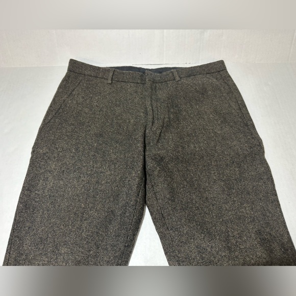 Topman Slim Fit Wool Blend Crop Trousers - Picture 4 of 8